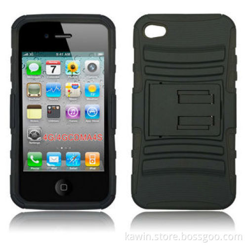 Super Combo 2-in-1 PC + Silicone Cover for Apple iPhone 4G